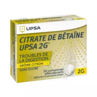 Citrate De Betaïne Upsa 2 G Comprimés Effervescents Sans Sucre Citron 2t/10 à LE BARP