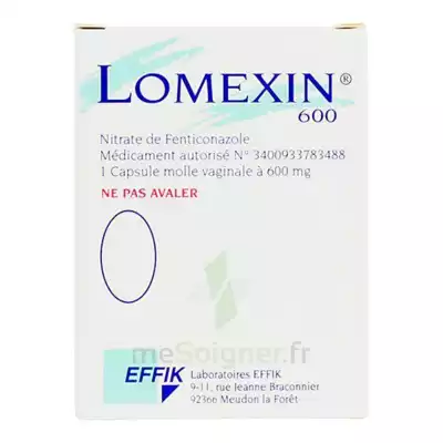 Lomexin 600 Mg Caps Molle Vaginale Plq/1 à LE BARP